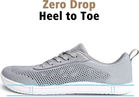 Women's Barefoot Walking Shoes Wide Toe Box | Zero Drop | Breathable Mesh Upper | Comfort Minimalist Design | for Travel, Hiking, Daily Use in Saudi Arabia