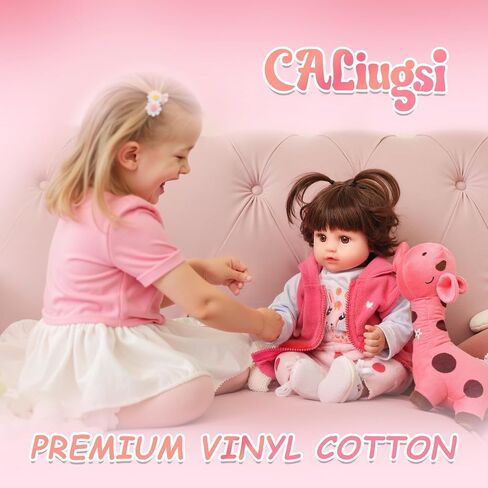 Realistic Reborn Baby Dolls 22" Blonde Real Life Like Bebe Doll with Teeth for Girls Boys Realistas Lifelike Muñecas para Niñas with Birth Certificate & Feeding Kits for Kids Age 3+ in Saudi Arabia