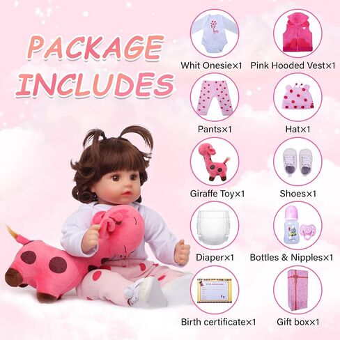 Realistic Reborn Baby Dolls 22" Blonde Real Life Like Bebe Doll with Teeth for Girls Boys Realistas Lifelike Muñecas para Niñas with Birth Certificate & Feeding Kits for Kids Age 3+ in Saudi Arabia