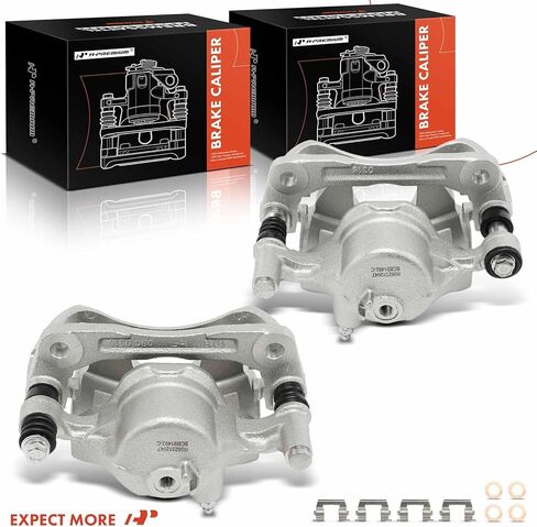 A-Premium Disc-Disc Paripers Assembly مع قوس متوافق مع Hyundai Accent 2000-2005 ، Excel 1990-1994 ، Scoupe 1991/19995 & Mitsubishi Precis-Driver Pronts Side و Pressenger ، 2 PCS in Kuwait