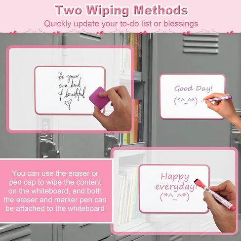 18Pcs Locker Accessories, Pink Locker Decoration for Girls, Back to School Essentials Magnetic Locker Organizer, Mirror, Whiteboard, Pen Holder, Magnetic Picture Frame and Magnets in Kuwait