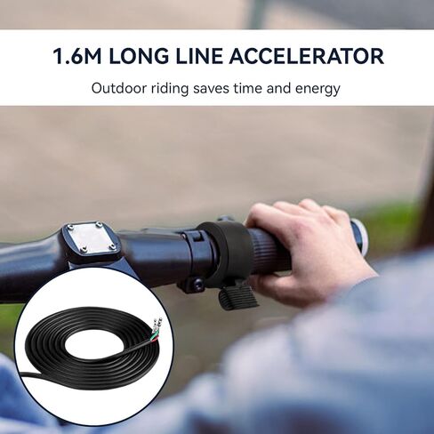 E-Bike Thumb Throttle 130X, Electric Scooter Throttle 12-72V SM Plug E-Bike Right/Left Hand Accelerator E Bike Speed Control for Electric Bicycle Scooter Accessories in Saudi Arabia