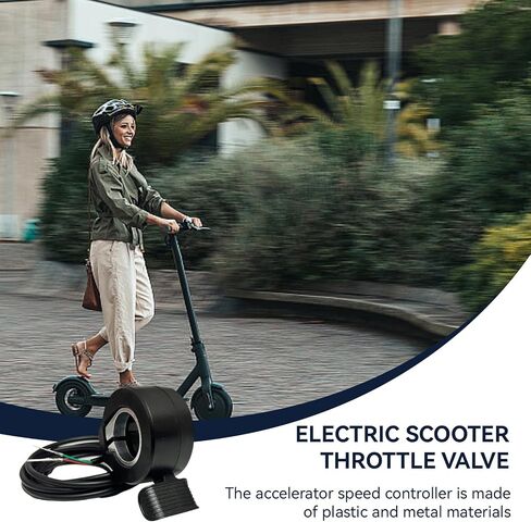 E-Bike Thumb Throttle 130X, Electric Scooter Throttle 12-72V SM Plug E-Bike Right/Left Hand Accelerator E Bike Speed Control for Electric Bicycle Scooter Accessories in Saudi Arabia