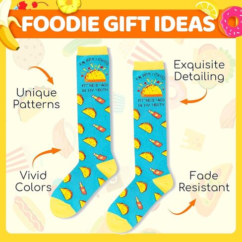 Zmart Funny Pineapple Gifts Hawaiian Gifts for Women - IVF Gifts for Teen Girls, Fertility Gifts, Novelty Pineapple Socks, Fruit Socks Knee in Kuwait