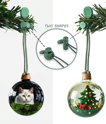 Ornament Hooks – Essential Christmas Tree Decorating Hangers Great Xmas Ornament Hooks for Hanging Christmas Decorations 35 PCS(Green) in Kuwait