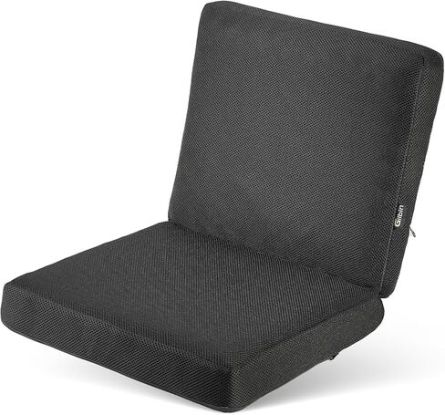 Gilbins Foam Seat Cushion Chair Chair 18 × 16 × 3 لكرسي المكتب ومقعد السيارة والكراسي المتحركة والسفر ، مع غطاء قابل للغسل السوداء in Kuwait
