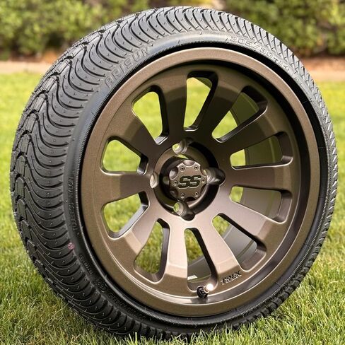 TREX 14 "Orion Matte Bronze Wheels مع 205/30-14" إطارات نقطة منخفضة (مجموعة من 4) (العروات القياسية 1/2 × 20) in Kuwait