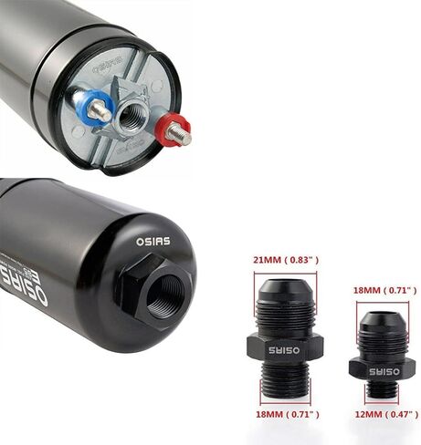 OSIAS OSIAS EXTROM PUMP EFI 380LH 1000HP التدفق المرتفع 12V 145PSI ملاءمة للبنزين الصلبة العالمي لـ AN10 Inlet / AN6 Outlet + Bracket E85 Compliant 044 Style ....... in Saudi Arabia