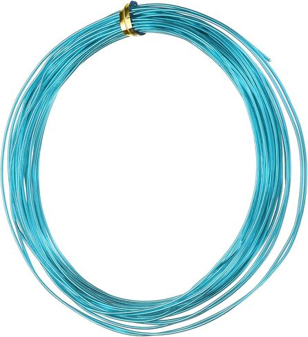 UXCELL 12 GAUGE 2MM سلك تسليح الألومنيوم ، 32.8 قدم (10 م) سلك معدني قابلة للانحناء سلك متسكع لسلسلة المليار in Kuwait