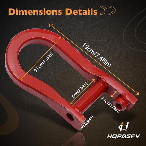 Front Bumper Tow Hook Shackles 2Pcs Red Compatible with 2007-2018 Chevy Silverado 1500, GMC Sierra 1500| 2019 Chevy Silverado 1500 LD, GMC Sierra 1500 Limited Replaces# 84192871 in Kuwait