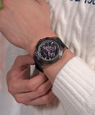 GUESS Men's 48mm Watch - Black Black Dial Black Case in Saudi Arabia