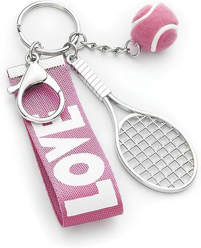 Forubus Tennis keychain tennis tennis ball tennis love tag keychain for tennis bag carm ، tennis gift for women in Saudi Arabia