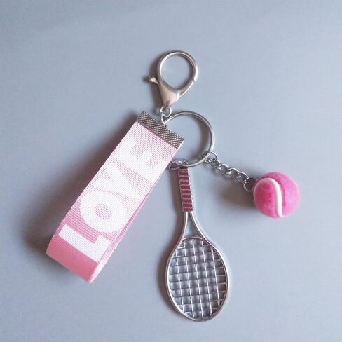 Forubus Tennis keychain tennis tennis ball tennis love tag keychain for tennis bag carm ، tennis gift for women in Saudi Arabia