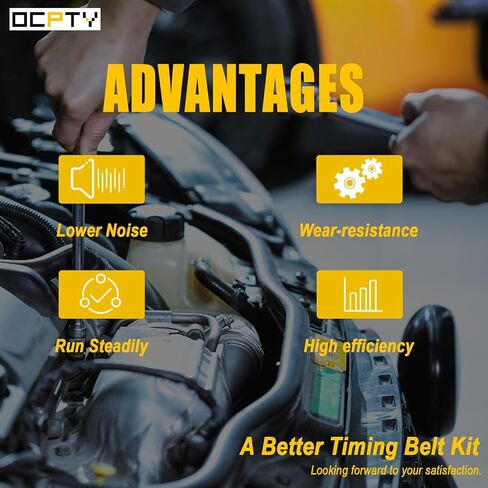 طقم حزام توقيت OCPTY مع استبدال مضخة المياه 2004-2007 لـ Chevrolet Optra 1999-2002 لـ Daewoo Nubira 2004-2008 لـ Suzuki Forenza 2005-2008 لـ Suzuki Reno يحل محل 92063917 TS26309 ITM309 in Saudi Arabia