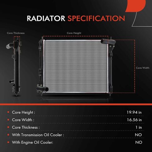 A-Premium Engine Coolant Chaiatiator Assemberbly متوافق مع Nissan Juke 2011 2012 2013 2014 2015 2015 2017 ، L4 1.6L ، ناقل حركة يدوي in Saudi Arabia