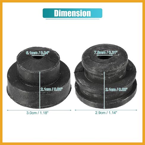 4 PCS CUSHERER CUSHION RUPBER PAD Contenser الجزء العلوي من الجلبة السفلى لـ Honda Accord 94-18 لـ Honda City 09-14 No.80175SE0000/80107S2X000 استبدال in Saudi Arabia