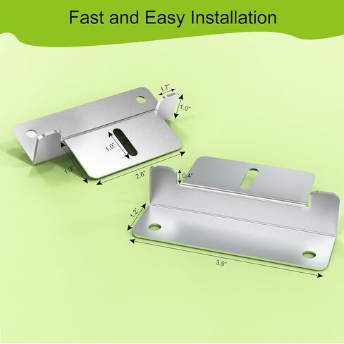 Solar Panel Mounting Z Brackets,Solar Panel Brackets, Solar Panel Mount, Aluminum Corrosion-Free Construction for RVs, Trailers, Boats, Yachts, Wall and Other Off Gird Roof Installation,Gray in Saudi Arabia