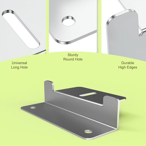 Solar Panel Mounting Z Brackets,Solar Panel Brackets, Solar Panel Mount, Aluminum Corrosion-Free Construction for RVs, Trailers, Boats, Yachts, Wall and Other Off Gird Roof Installation,Gray in Saudi Arabia
