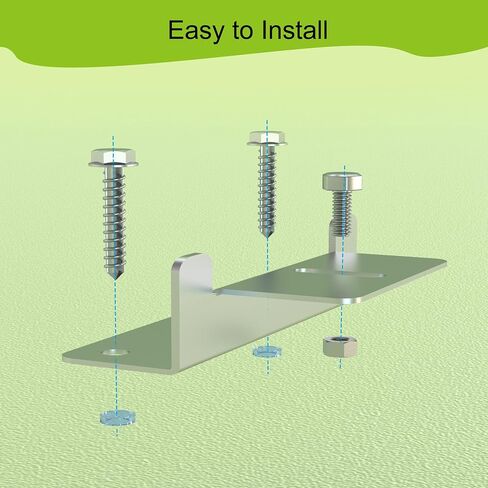 Solar Panel Mounting Z Brackets,Solar Panel Brackets, Solar Panel Mount, Aluminum Corrosion-Free Construction for RVs, Trailers, Boats, Yachts, Wall and Other Off Gird Roof Installation,Gray in Saudi Arabia