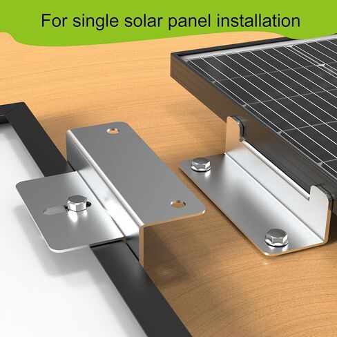 Solar Panel Mounting Z Brackets,Solar Panel Brackets, Solar Panel Mount, Aluminum Corrosion-Free Construction for RVs, Trailers, Boats, Yachts, Wall and Other Off Gird Roof Installation,Gray in Saudi Arabia