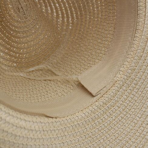 Western Straw Cowboy Hat for Women Men Knight Hat Wide Brim Summer Beach Sun Hats Leather Hatband Wind Lanyard in Saudi Arabia
