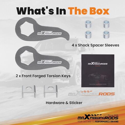 MaxPeedingRods 2 "مفاتيح التواء المصعد لـ Chevy Silverado/GMC Sierra 2500HD/3500HD 4WD 2020-2024 ، مجموعة الرفع التسويقي in Kuwait