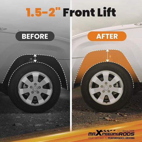 MaxPeedingRods 2 "مفاتيح التواء المصعد لـ Chevy Silverado/GMC Sierra 2500HD/3500HD 4WD 2020-2024 ، مجموعة الرفع التسويقي in Kuwait
