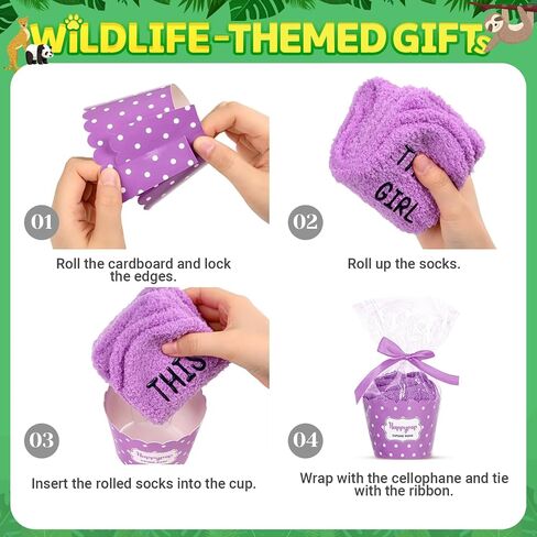 HAPPYPOP Sloth Gifts for Women Girls Gifts for Her, Novelty Sloth Socks Funny Fun Silly Fuzzy Purple Cupcake Socks, Christmas Stocking Stuffers in Saudi Arabia