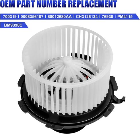 محرك منفاخ AC الأمامي مع مروحة يناسب دودج مرسيدس بنز فريدلينر العداء 2500 3500 HVAC سخان محرك استبدال# 700319 0008356107 in Saudi Arabia