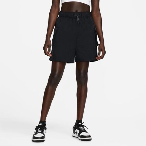 شورتات رياضية منسوجة للسيدات من Nike مع جيوب شحن ، أسود ، XS ، XSMALL in Saudi Arabia