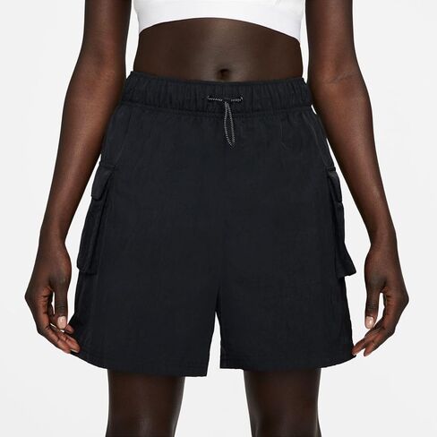 شورتات رياضية منسوجة للسيدات من Nike مع جيوب شحن ، أسود ، XS ، XSMALL in Saudi Arabia