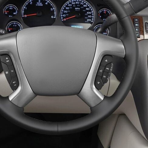 MEWANT Hand Stitch Black Faux Leather Steering Wheel Cover Wrap for Chevy Captiva Daewoo Winstorm Silverado 2007 in Saudi Arabia