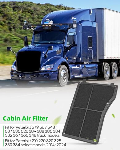 4pcs Cabin Air Filter Fit for Peterbilt 389 388 579 567 367 365 337 330 Trucks 2013-2023, Replace 5X013817 5S013817 WP10154 PA5765 AF55832 CAF24024 in Saudi Arabia