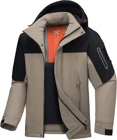 Men's Heated Jacket Waterproof with USB 4-Temp Control Lightweight for Skiing Hiking in Saudi Arabia
