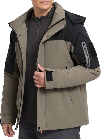 Men's Heated Jacket Waterproof with USB 4-Temp Control Lightweight for Skiing Hiking in Saudi Arabia
