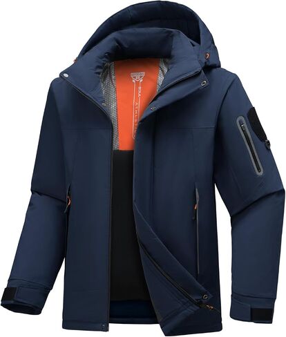 Men's Heated Jacket Waterproof with USB 4-Temp Control Lightweight for Skiing Hiking in Saudi Arabia