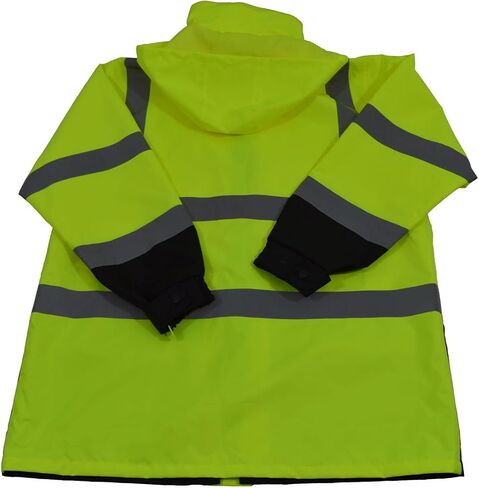 LBPJ6IN1-C3-6X Two Tone Waterproof 6-In-1 Parka Jacket, 6X-Large, Lime/Black in Saudi Arabia
