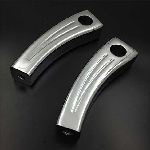 XKMT-5.5" Chromed Handlebar Pullback Risers Compatible With universal bikes (1" Bar) [B00YWCQSKS] in Saudi Arabia