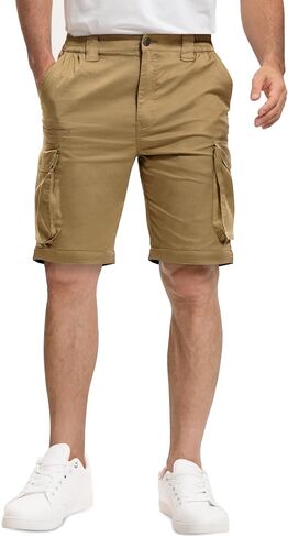 Convertible Mens Hiking Pants - Zip Off Lightweight Quick Dry Cargo Pants for Men 8 Pockets for Camping Travel Fishing in Saudi Arabia