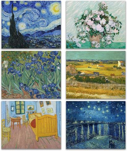 9pcs Claude Monet Artwork Paints Plansles Plains Plans ، Prints Lilies Prints للجدران ، المطبوعات الفنية الشهيرة ، 8 × 10 بوصة ، دون إطارها in Kuwait