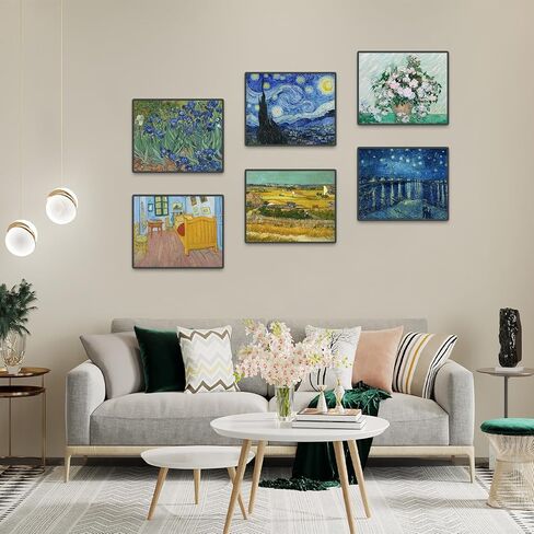 9pcs Claude Monet Artwork Paints Plansles Plains Plans ، Prints Lilies Prints للجدران ، المطبوعات الفنية الشهيرة ، 8 × 10 بوصة ، دون إطارها in Kuwait