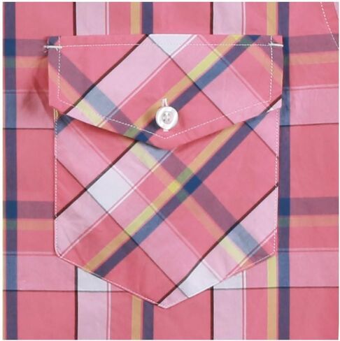 NUTEXROL Mens Short Sleeve Plaid Button Down Shirt Western Casual Shirts with Two Pockets in Saudi Arabia