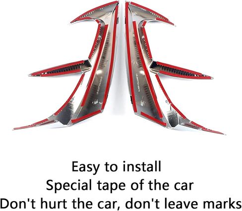 Car Accessories Rear Tail Light Lower Side Cover Trim Protective Frame Molding Compatible withToyota Sienna 2021 2022 2023 2024 (Glossy Black) 2PCS ABS in Saudi Arabia