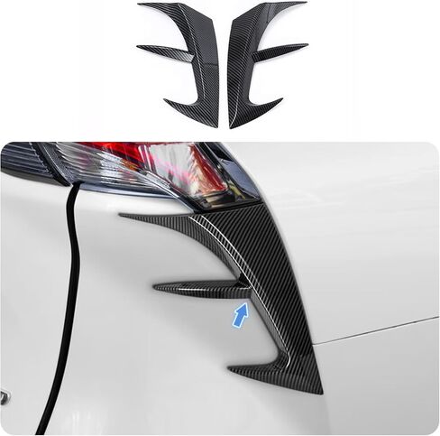 Car Accessories Rear Tail Light Lower Side Cover Trim Protective Frame Molding Compatible withToyota Sienna 2021 2022 2023 2024 (Glossy Black) 2PCS ABS in Saudi Arabia