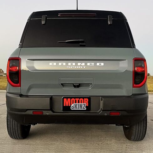 Slickmod Precut Vinyl Smoke Lint لعام 2021-2022 Ford Bronco Sport Wanillight (1. إشارة خلفي وعكس ، 20 ٪ دخان مظلم) in Kuwait