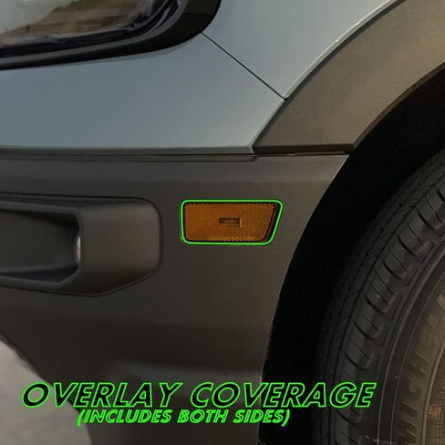 Slickmod Precut Vinyl Smoke Lint لعام 2021-2022 Ford Bronco Sport Wanillight (1. إشارة خلفي وعكس ، 20 ٪ دخان مظلم) in Kuwait