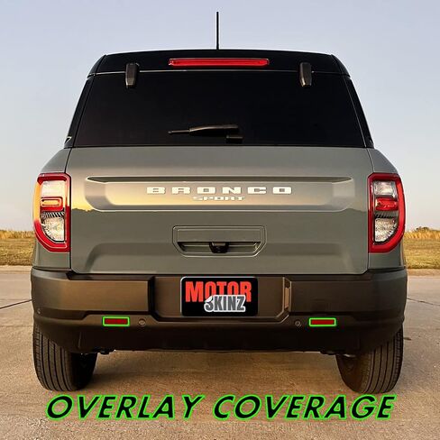 Slickmod Precut Vinyl Smoke Lint لعام 2021-2022 Ford Bronco Sport Wanillight (1. إشارة خلفي وعكس ، 20 ٪ دخان مظلم) in Kuwait