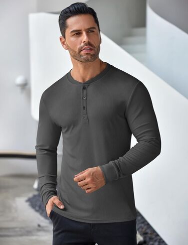 قمصان Henley ذات الأكمام الطويلة للرجال in Saudi Arabia