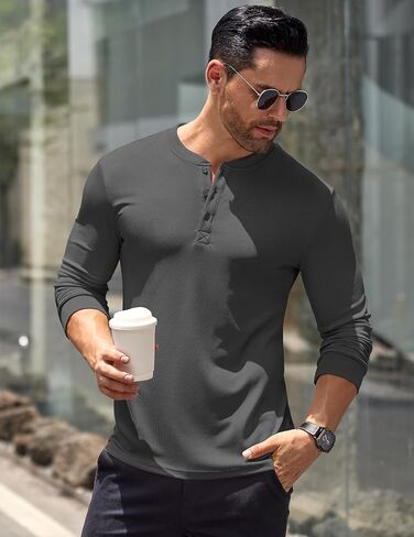 قمصان Henley ذات الأكمام الطويلة للرجال in Saudi Arabia
