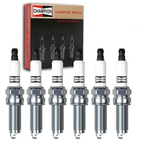 6 pc Champion Iridium Spark Plugs compatible with Jeep Cherokee 3.2L V6 2014-2020 in Saudi Arabia